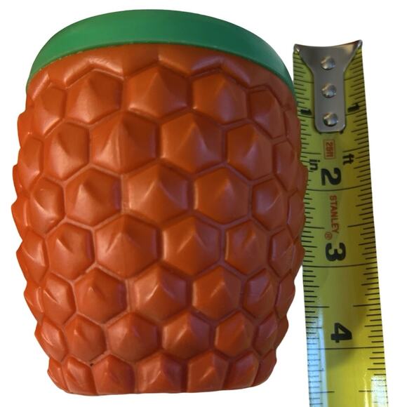 Vintage 1970s Minerware Pineapple Drink Pitcher 6 Cups Plastic Hawaiin Kitschy - Picture 9 of 9